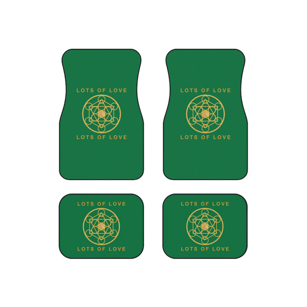 LOTS OF LOVE - Car Mats (Set of 4) - Green