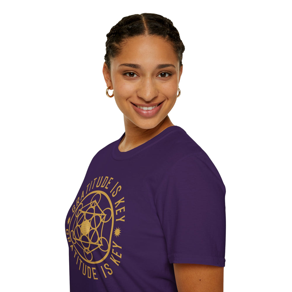 GRATITUDE IS KEY - Unisex Soft-Style T-Shirt