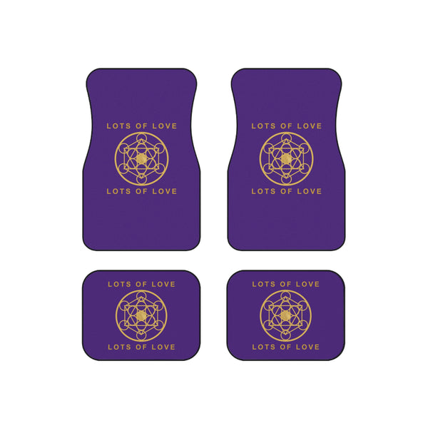 LOTS OF LOVE - Car Mats (Set of 4) - Purple