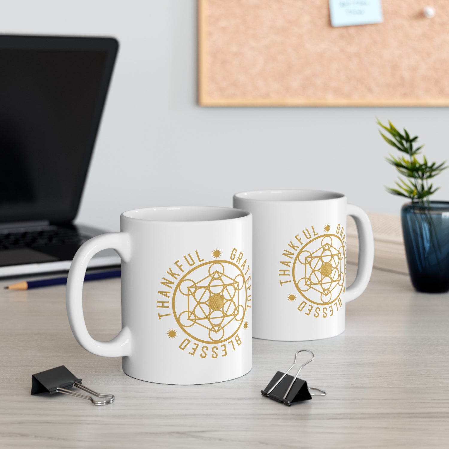 THANKFUL GRATEFUL BLESSED!!! - Ceramic Mug 11oz