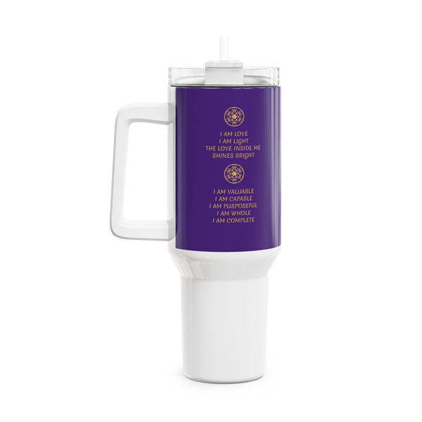AFFIRMATION - Tumbler, 40oz - PURPLE