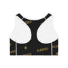 DYNYSTY - Sports Bra (AOP)  - BLACK