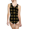BLESSED - Women's Classic One-Piece Swimsuit (AOP) - BLACK