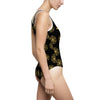 GRATITUDE IS KEY!!! - Women's Classic One-Piece Swimsuit (AOP) - BLACK