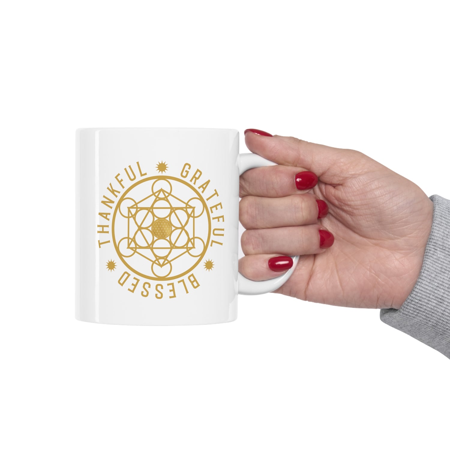 THANKFUL GRATEFUL BLESSED!!! - Ceramic Mug 11oz
