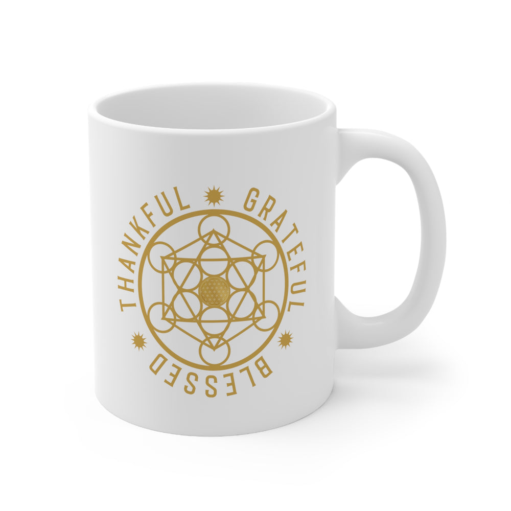 THANKFUL GRATEFUL BLESSED!!! - Ceramic Mug 11oz