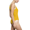 GRATITUDE IS KEY!!! - Women's Classic One-Piece Swimsuit (AOP) - YELLOW
