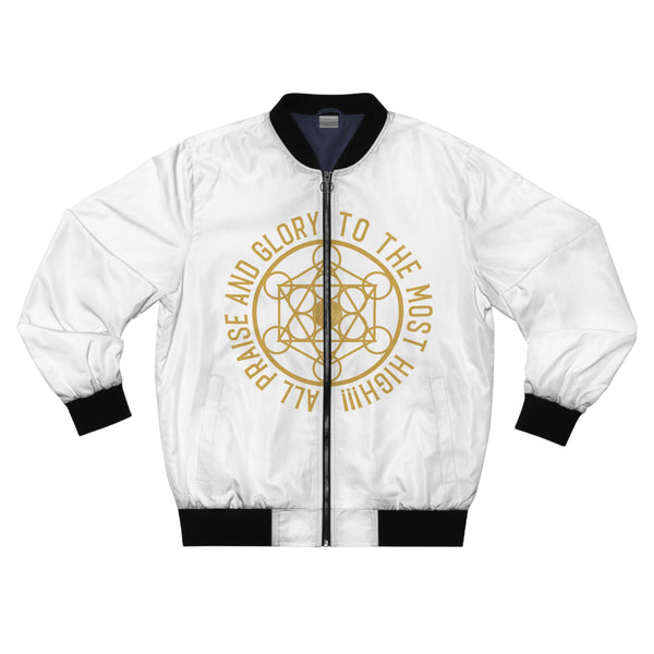 ALL PRAISE AND GLORY TO THE MOST HIGH !!!- Men's Bomber Jacket (AOP) -