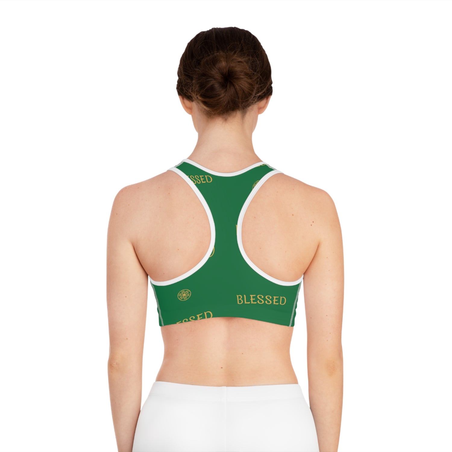 DYNYSTY - Sports Bra (AOP)  - GREEN