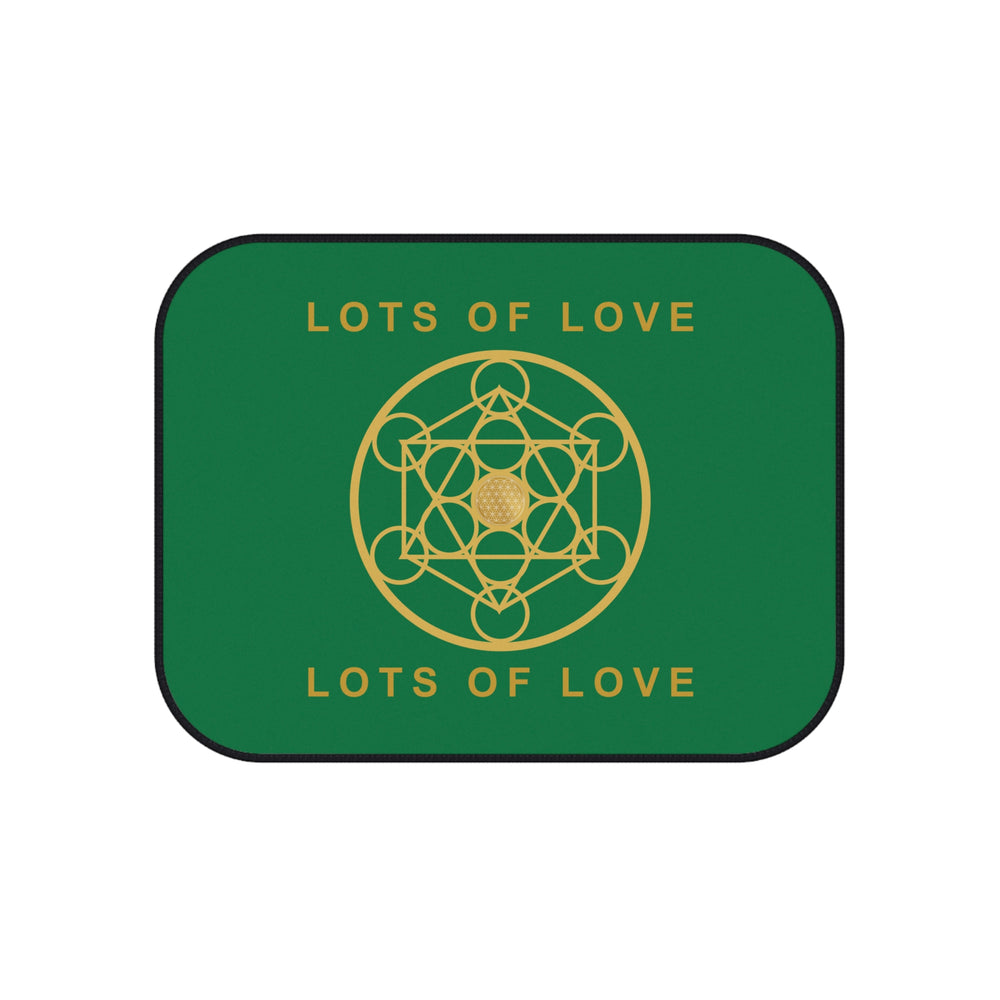 LOTS OF LOVE - Car Mats (Set of 4) - Green