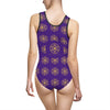 GRATITUDE IS KEY!!! - Women's Classic One-Piece Swimsuit (AOP) - PURPLE