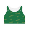 DYNYSTY - Sports Bra (AOP)  - GREEN