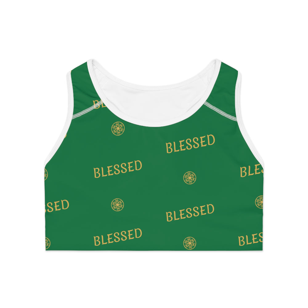 DYNYSTY - Sports Bra (AOP)  - GREEN