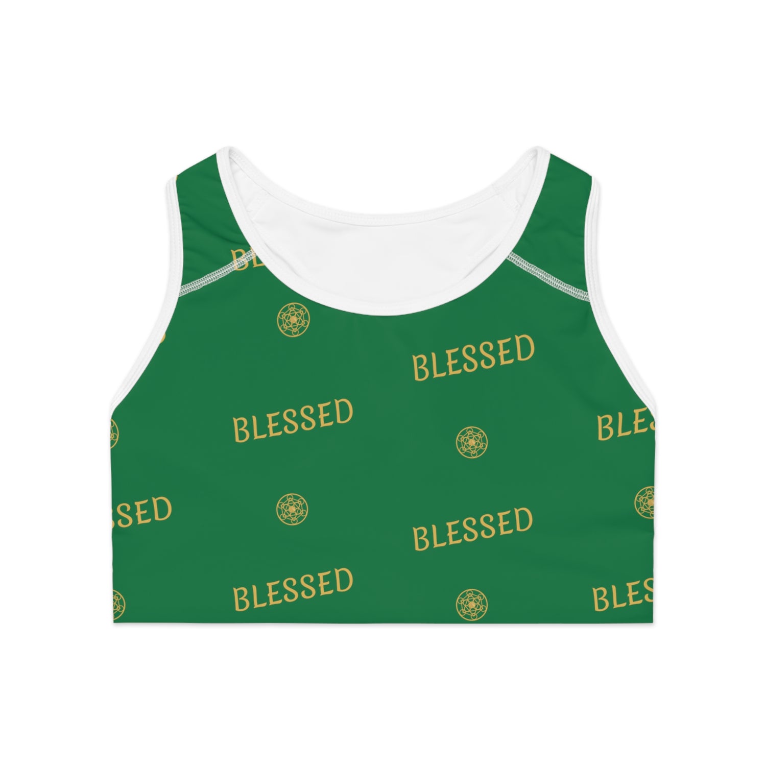 DYNYSTY - Sports Bra (AOP)  - GREEN