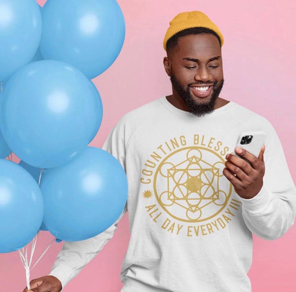 COUNTING BLESSINGS ALL DAY EVERYDAY!!! - Ultra Cotton Long Sleeve Tee