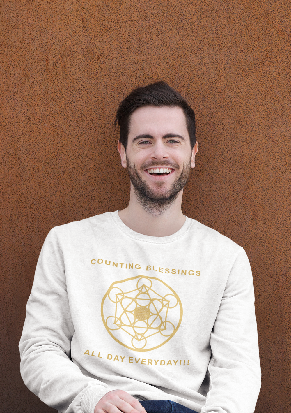 COUNTING BLESSINGS ALL DAY EVERYDAY!!! - Unisex Heavy Blend™ Crewneck Sweatshirt