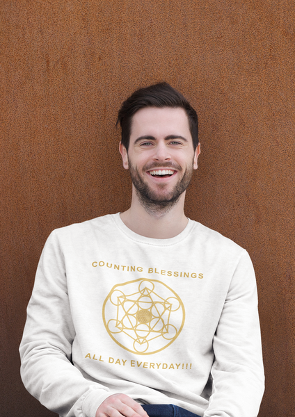 COUNTING BLESSINGS ALL DAY EVERYDAY!!! - Unisex Heavy Blend™ Crewneck Sweatshirt