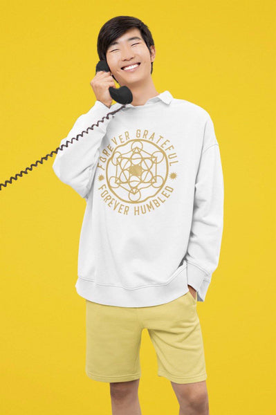 FOREVER GRATEFUL FOREVER HUMBLED - Unisex Heavy Blend™ Crewneck Sweatshirt