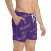 BLESSED - Swim Trunks (AOP) - Purple