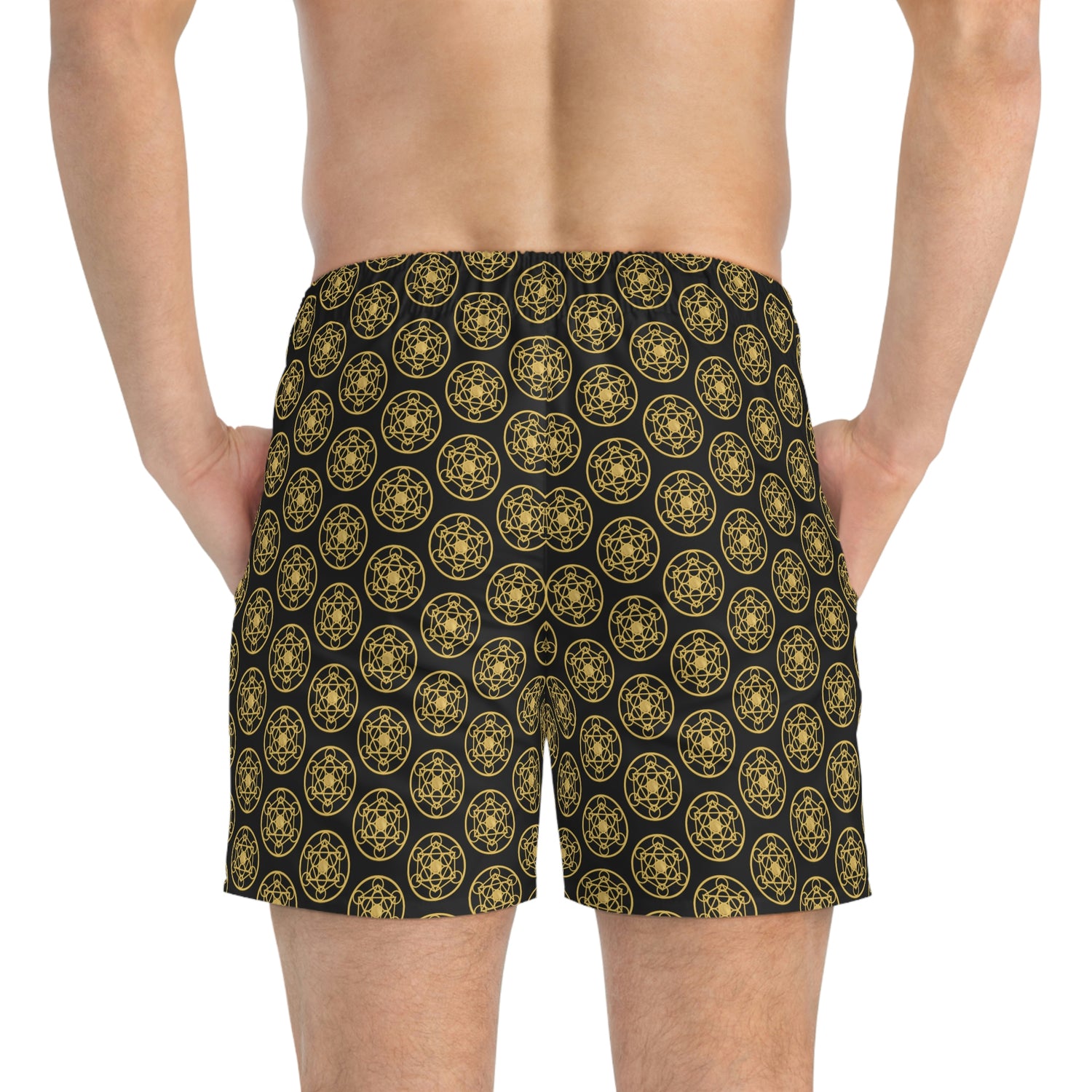 DYNYSTY - Swim Trunks (AOP) - Black