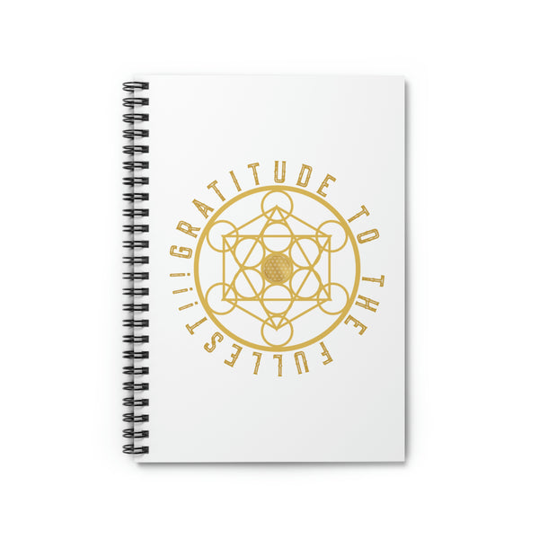 GRATITUDE TO THE FULLEST!!! - Spiral Notebook - Ruled Line