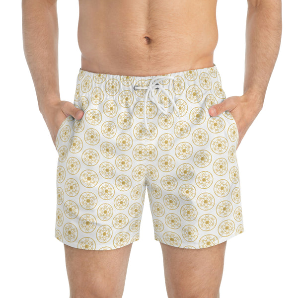 DYNYSTY - Swim Trunks (AOP) - White