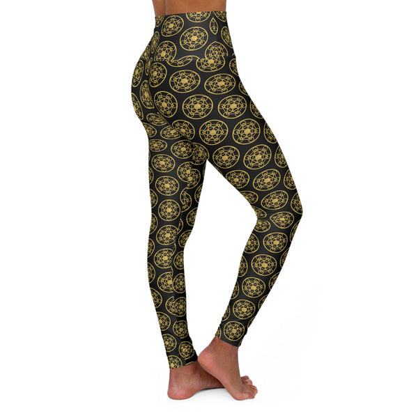 DYNYSTY - High Waisted Yoga Leggings - Black