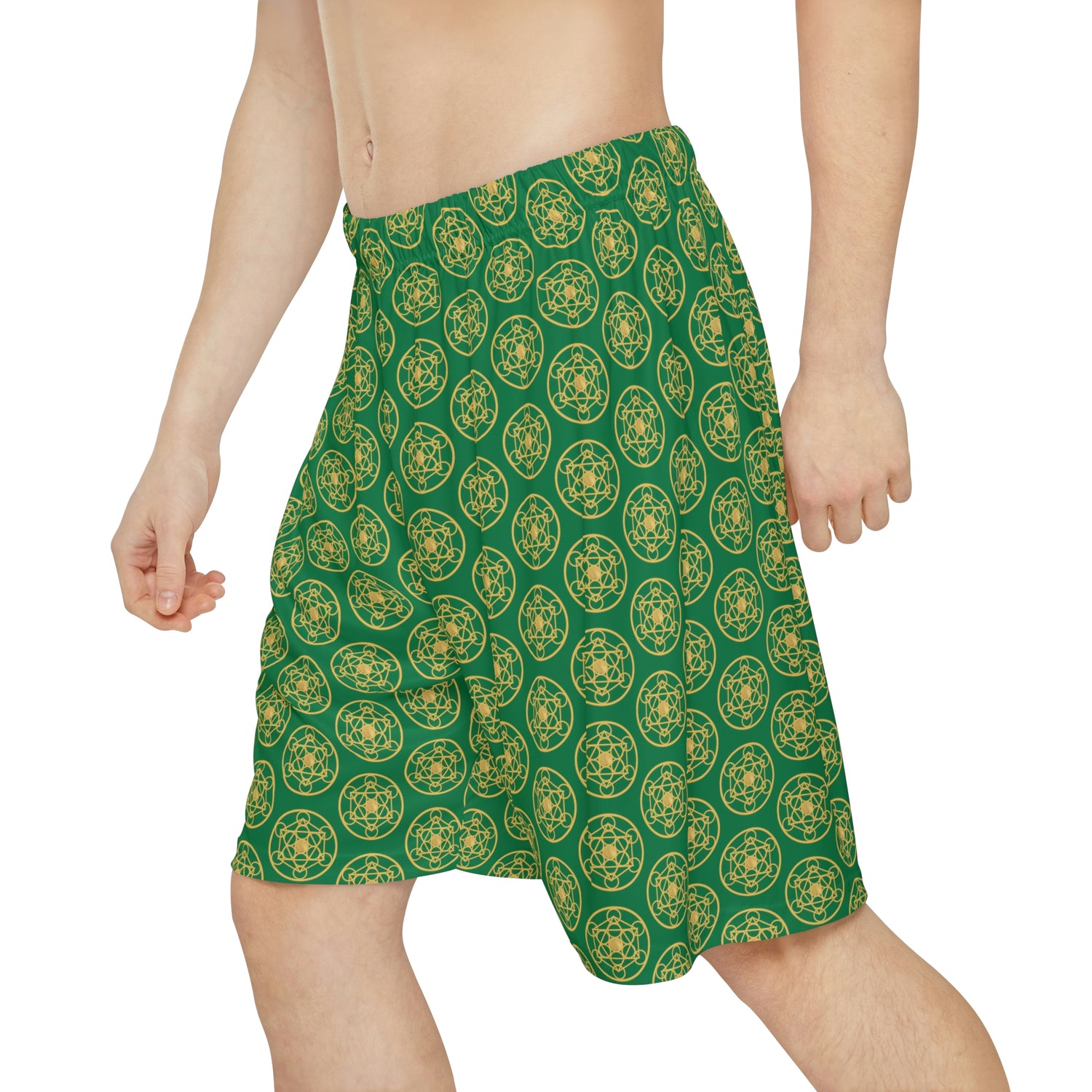 DYNYSTY - Men’s Sports Shorts (AOP) - Green