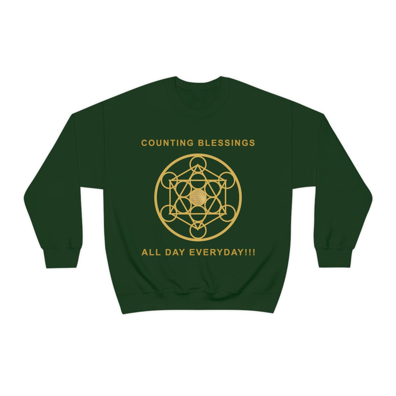 COUNTING BLESSINGS ALL DAY EVERYDAY!!! - Unisex Heavy Blend™ Crewneck Sweatshirt
