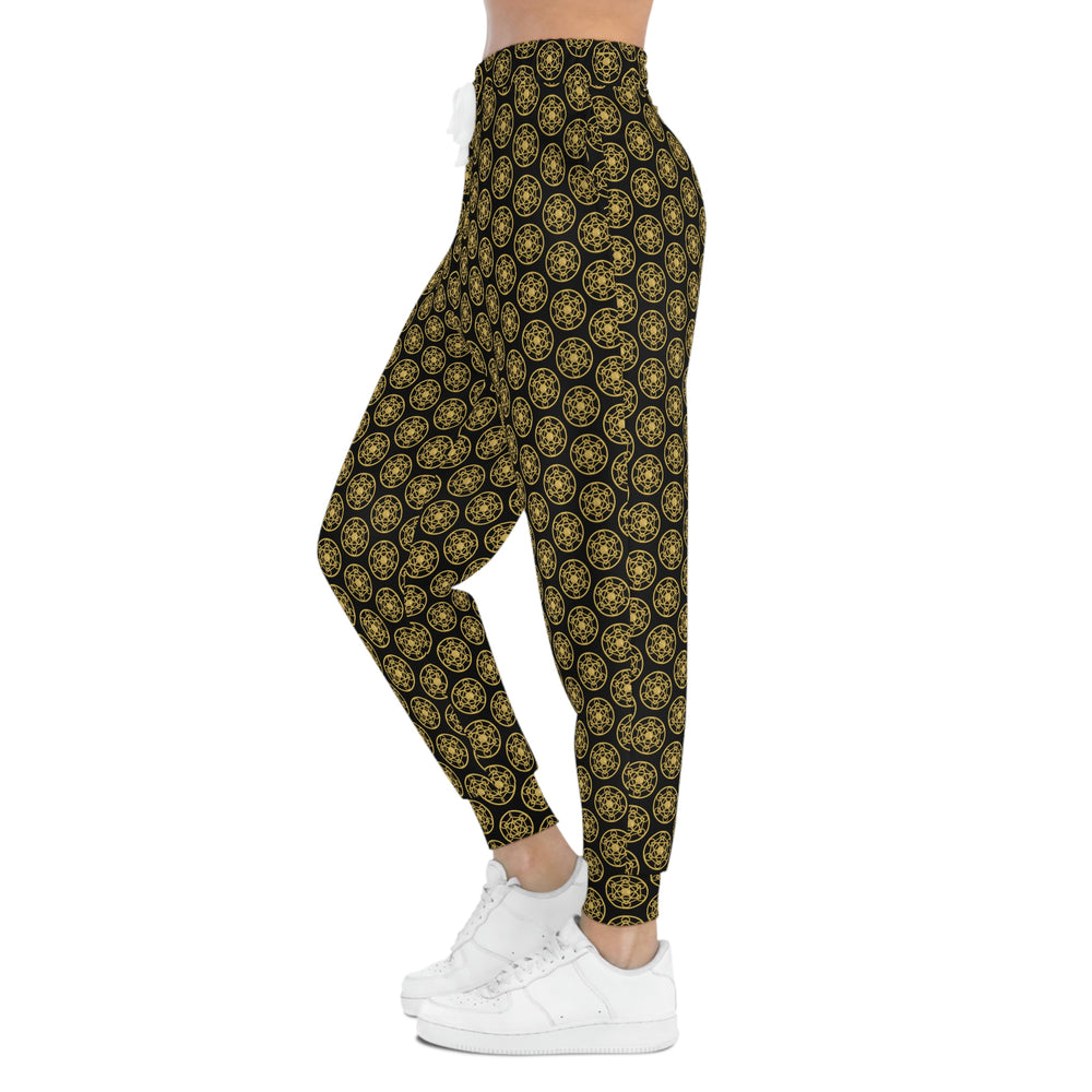 DYNYSTY - Athletic Joggers (AOP) - Black