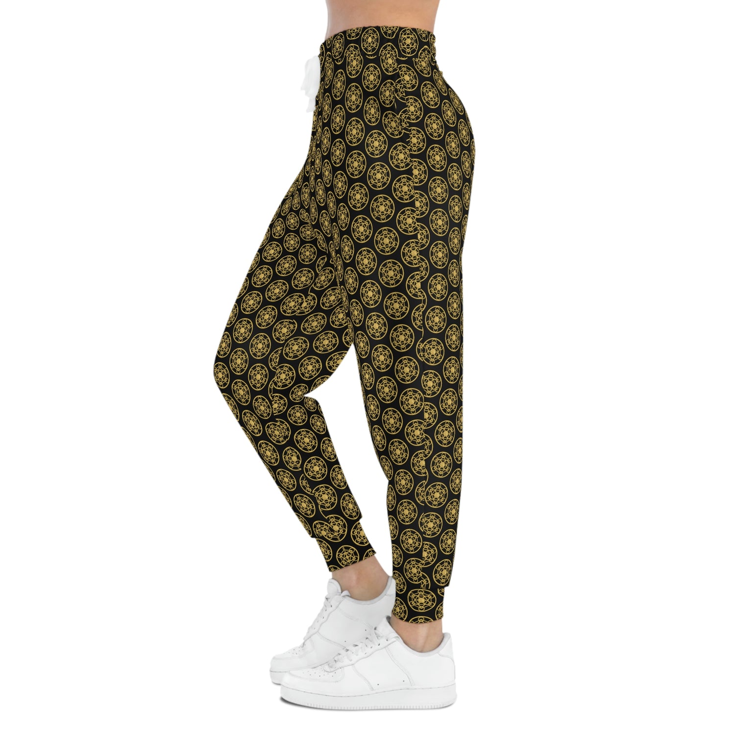 DYNYSTY - Athletic Joggers (AOP) - Black