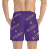 BLESSED - Swim Trunks (AOP) - Purple
