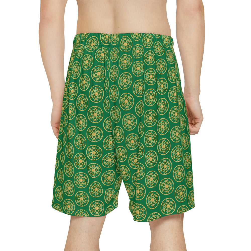 DYNYSTY - Men’s Sports Shorts (AOP) - Green