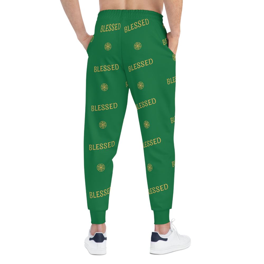 BLESSED - Athletic Joggers (AOP) - Green