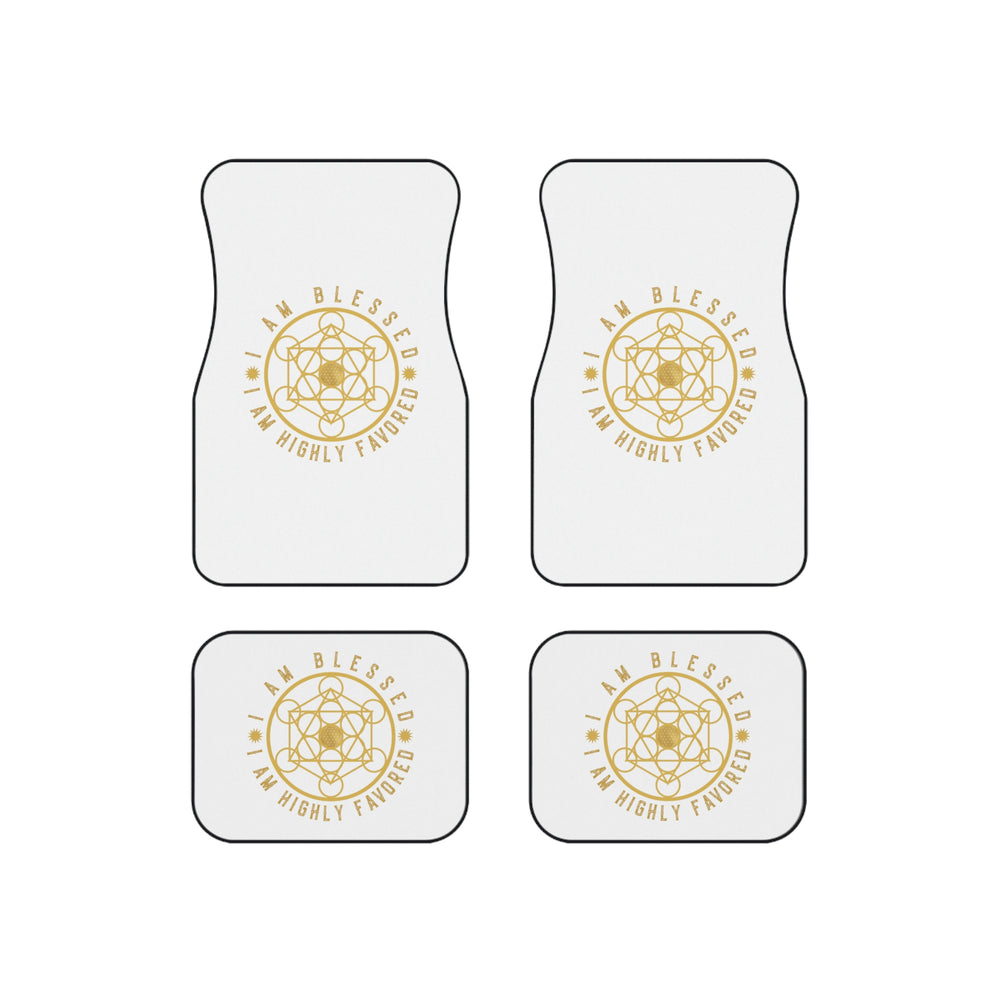 I AM BLESSED I AM HIGHLY FAVORED - Car Mats (Set of 4)