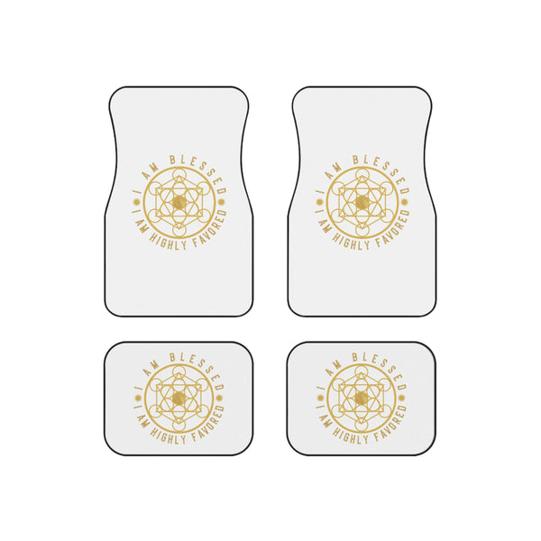 I AM BLESSED I AM HIGHLY FAVORED - Car Mats (Set of 4)