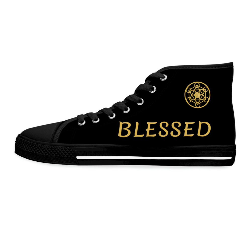 Blessed DYNYSTY - Women's High Top Sneakers - Black