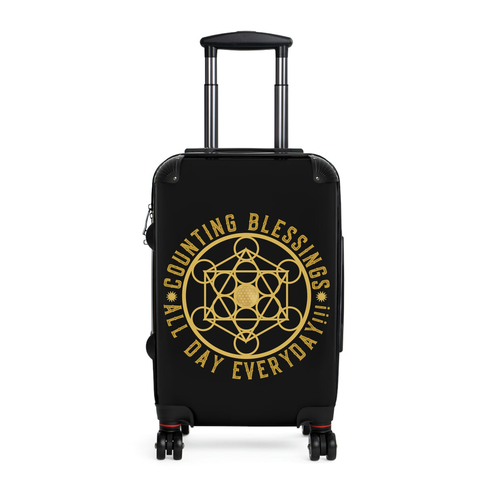 COUNTING BLESSINGS ALL DAY EVERYDAY!!! - Suitcase - Black