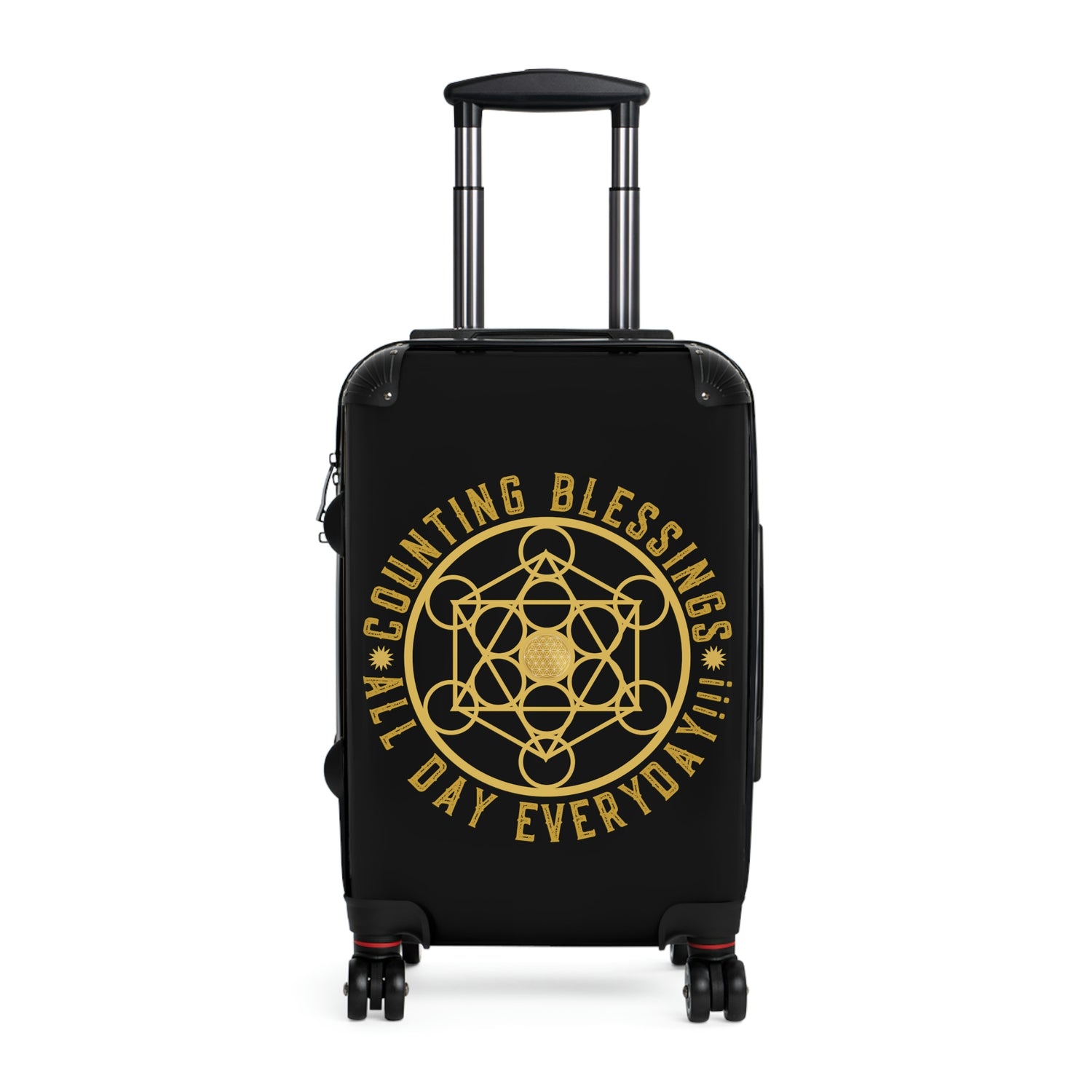 COUNTING BLESSINGS ALL DAY EVERYDAY!!! - Suitcase - Black