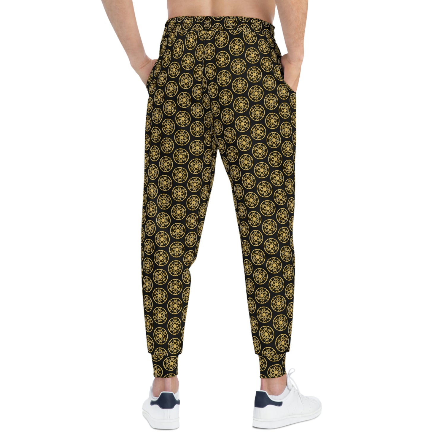 DYNYSTY - Athletic Joggers (AOP) - Black