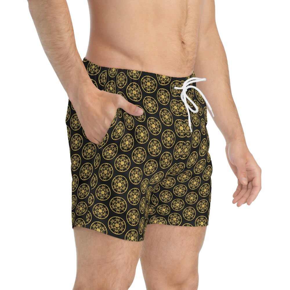 DYNYSTY - Swim Trunks (AOP) - Black