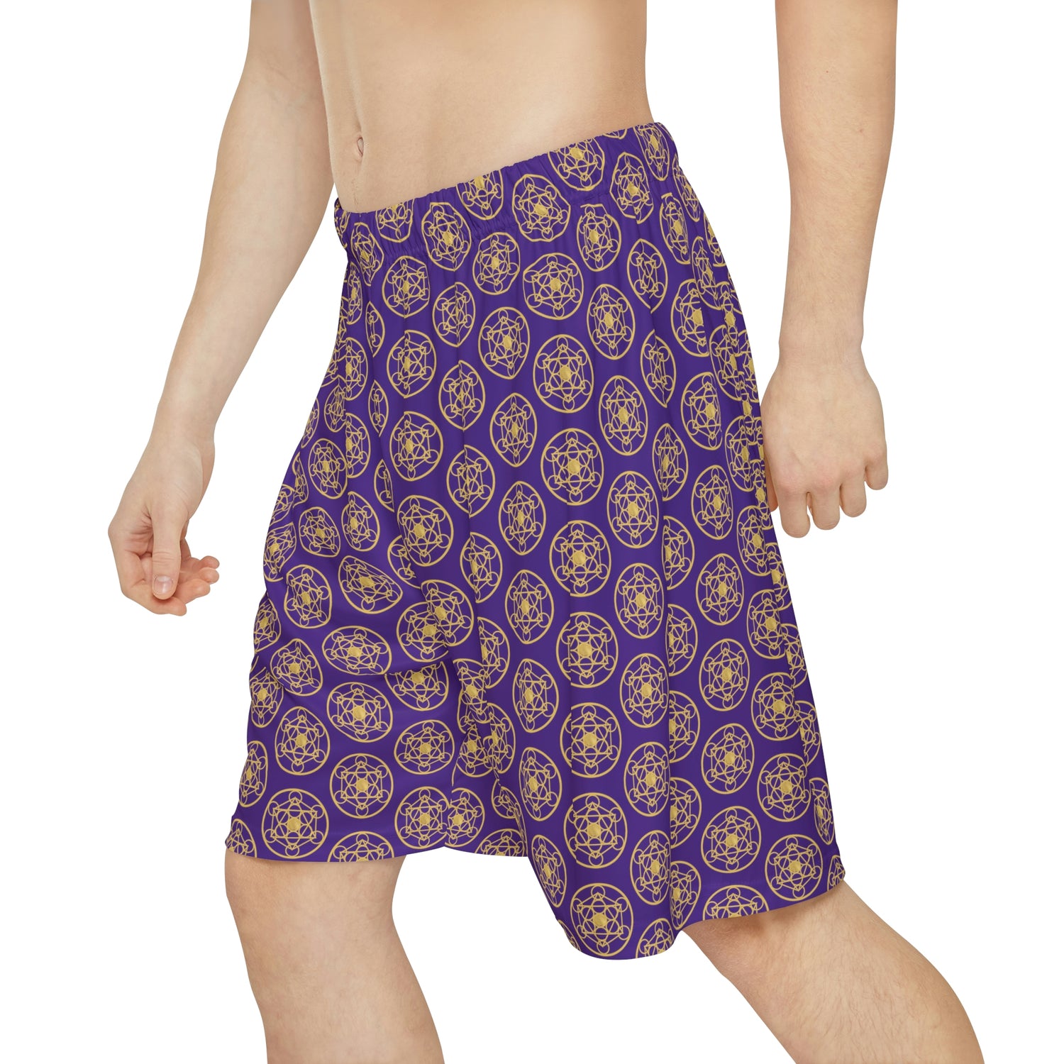 DYNYSTY - Men’s Sports Shorts (AOP) - Purple