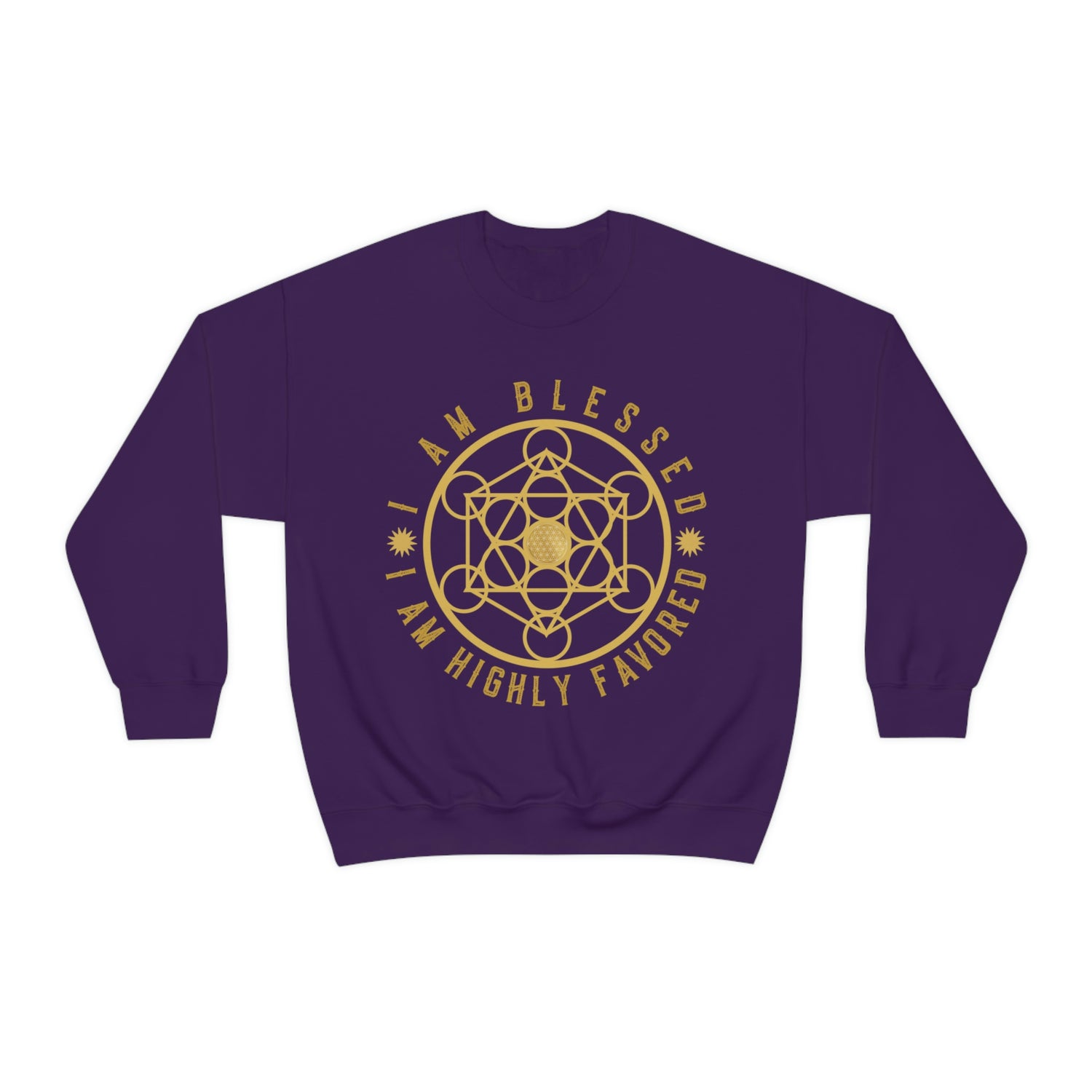 I AM BLESSED I AM HIGHLY FAVORED - Unisex Heavy Blend™ Crewneck Sweatshirt