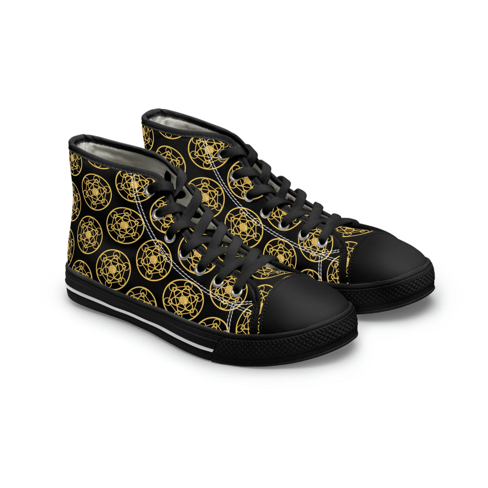 DYNYSTY - Women's High Top Sneakers Black
