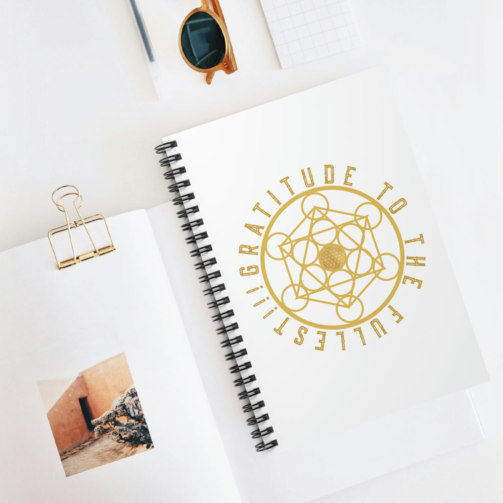 GRATITUDE TO THE FULLEST!!! - Spiral Notebook - Ruled Line