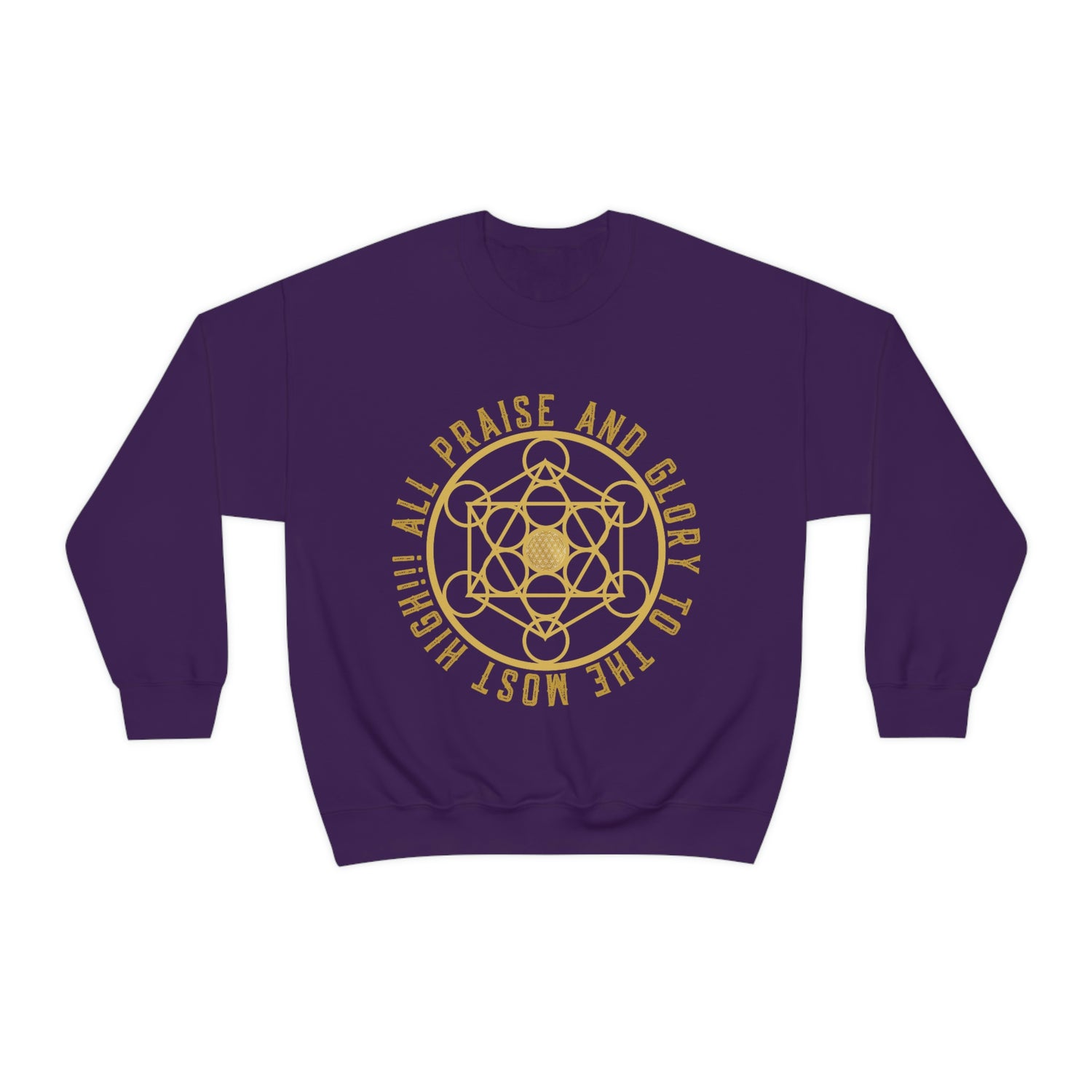 ALL PRAISE AND GLORY TO THE MOST HIGH!!! - Unisex Heavy Blend™ Crewneck Sweatshirt