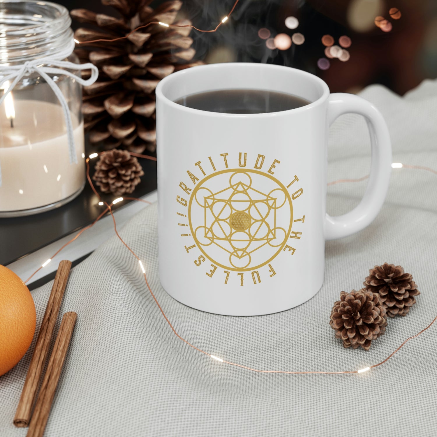 GRATITUDE TO THE FULLEST!!! - Ceramic Mug 11oz
