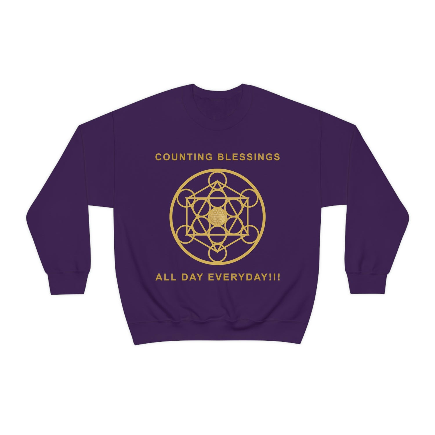 COUNTING BLESSINGS ALL DAY EVERYDAY!!! - Unisex Heavy Blend™ Crewneck Sweatshirt