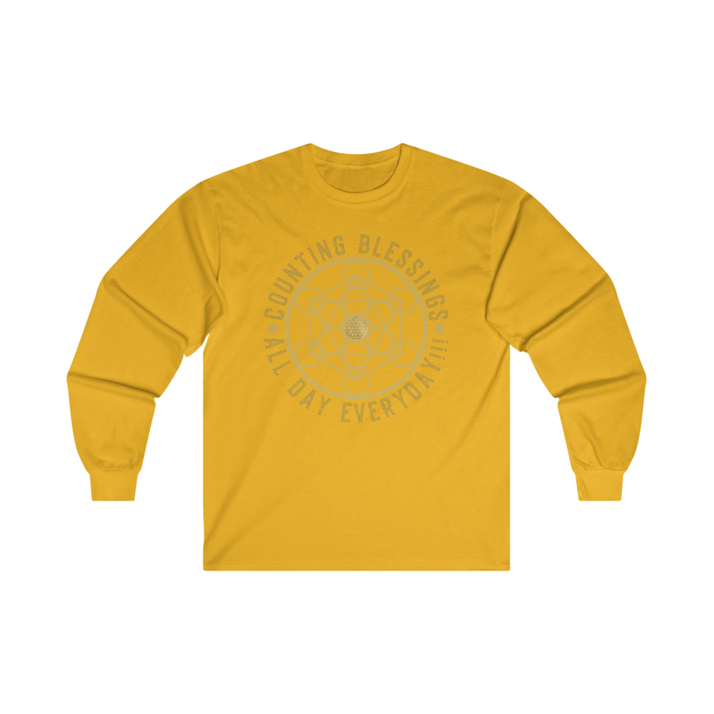 COUNTING BLESSINGS ALL DAY EVERYDAY!!! - Ultra Cotton Long Sleeve Tee
