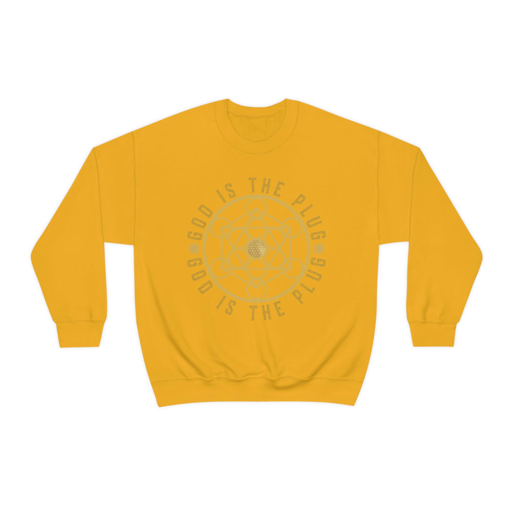 GOD IS THE PLUG - Unisex Heavy Blend™ Crewneck Sweatshirt
